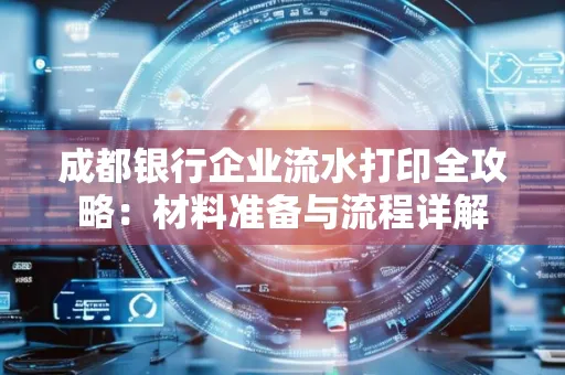 成都银行企业流水打印全攻略：材料准备与流程详解